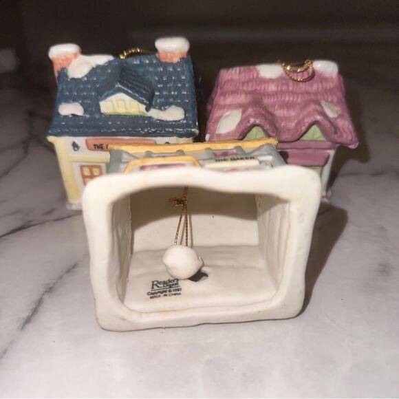 1991 Readers Digest The Baker Bell Ornament PLUS BONUS Grocer Queens Inn - Picture 5 of 8